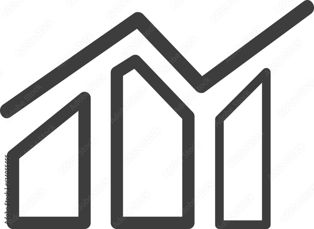 report graph outline icon, monoline icons. report graph outline icon, monoline icons.