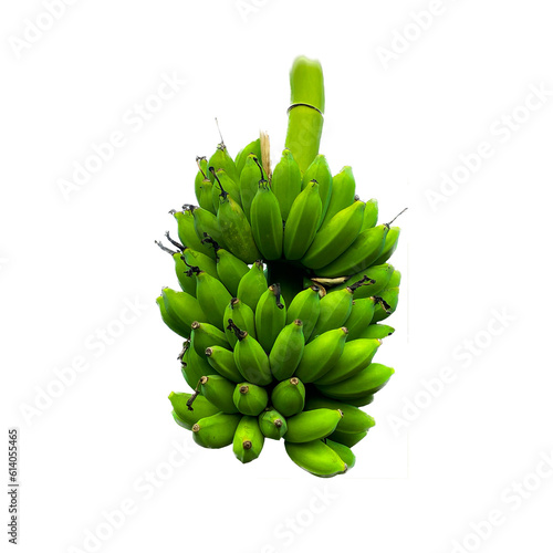green banana isolated on white © Chaninpak