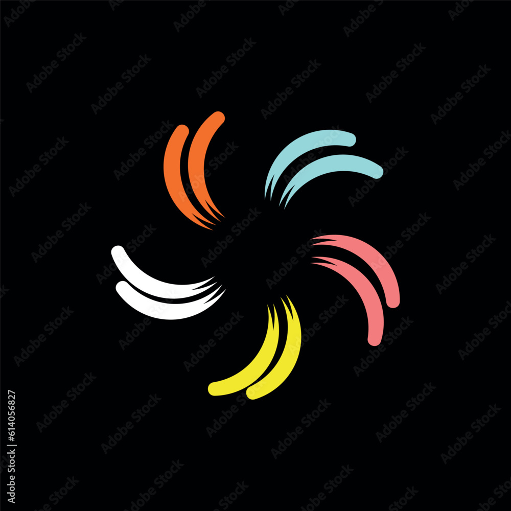 Obraz premium Colorful circle vector logo template design