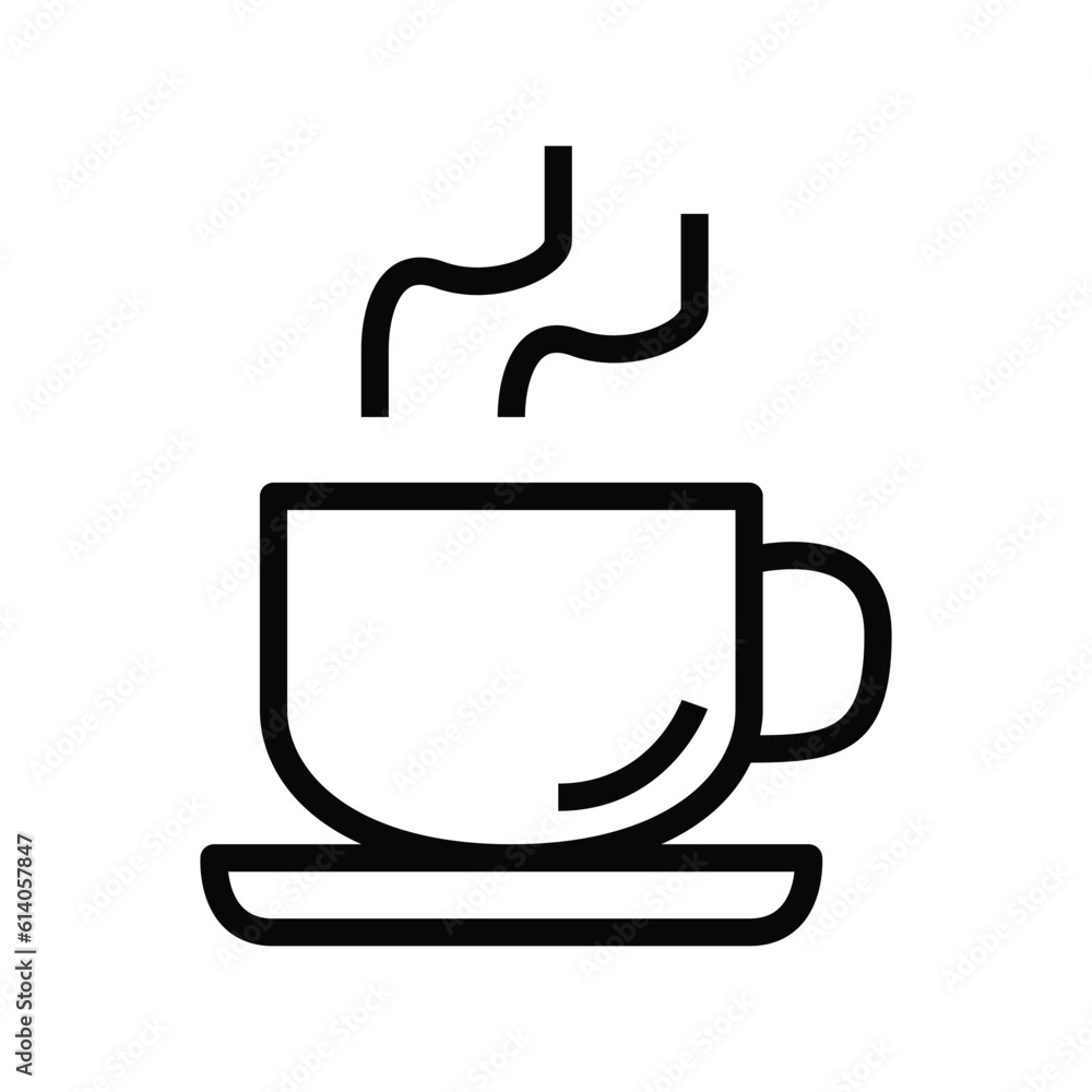 Coffee tea vector icon Coffee tea vector icon