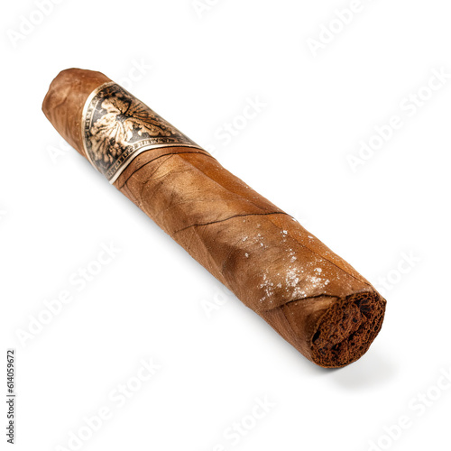 Cigar isolated on a white background. photo