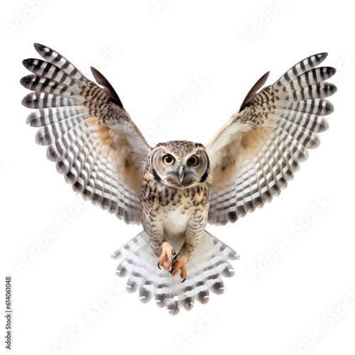 owl isolated on transparent background cutout
