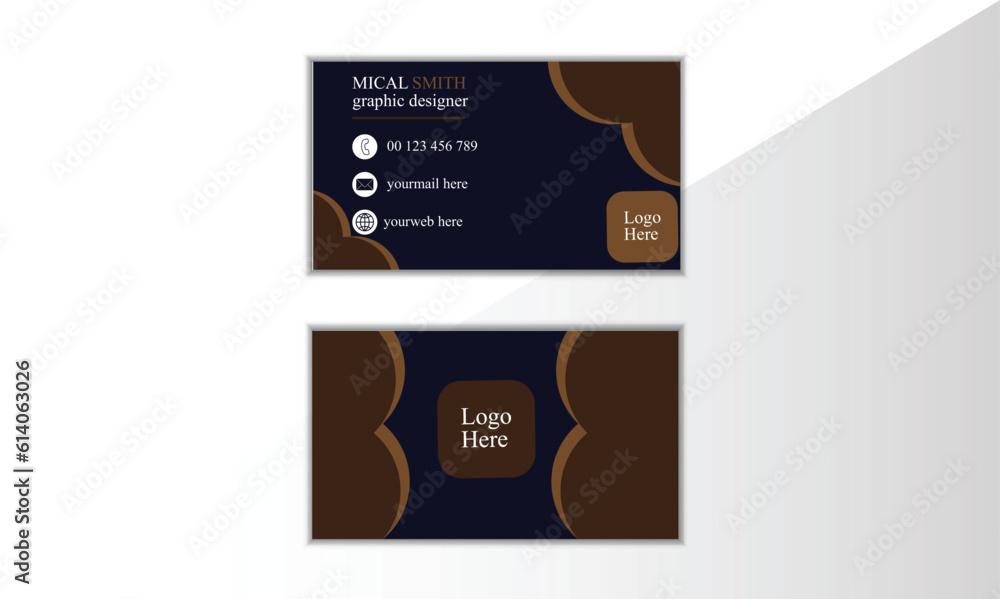 Modern and stylish vector business card template
Modern and stylish vector business card template