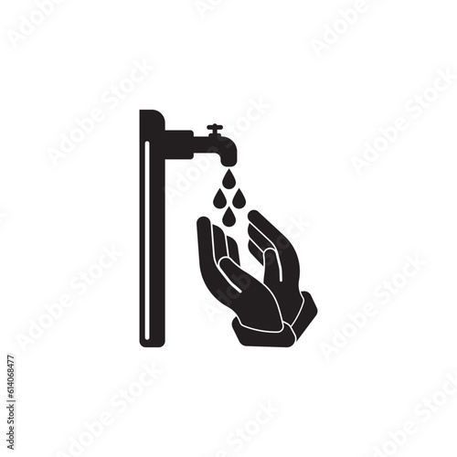 Фотография Worship ablution icon in islam,illustration design template