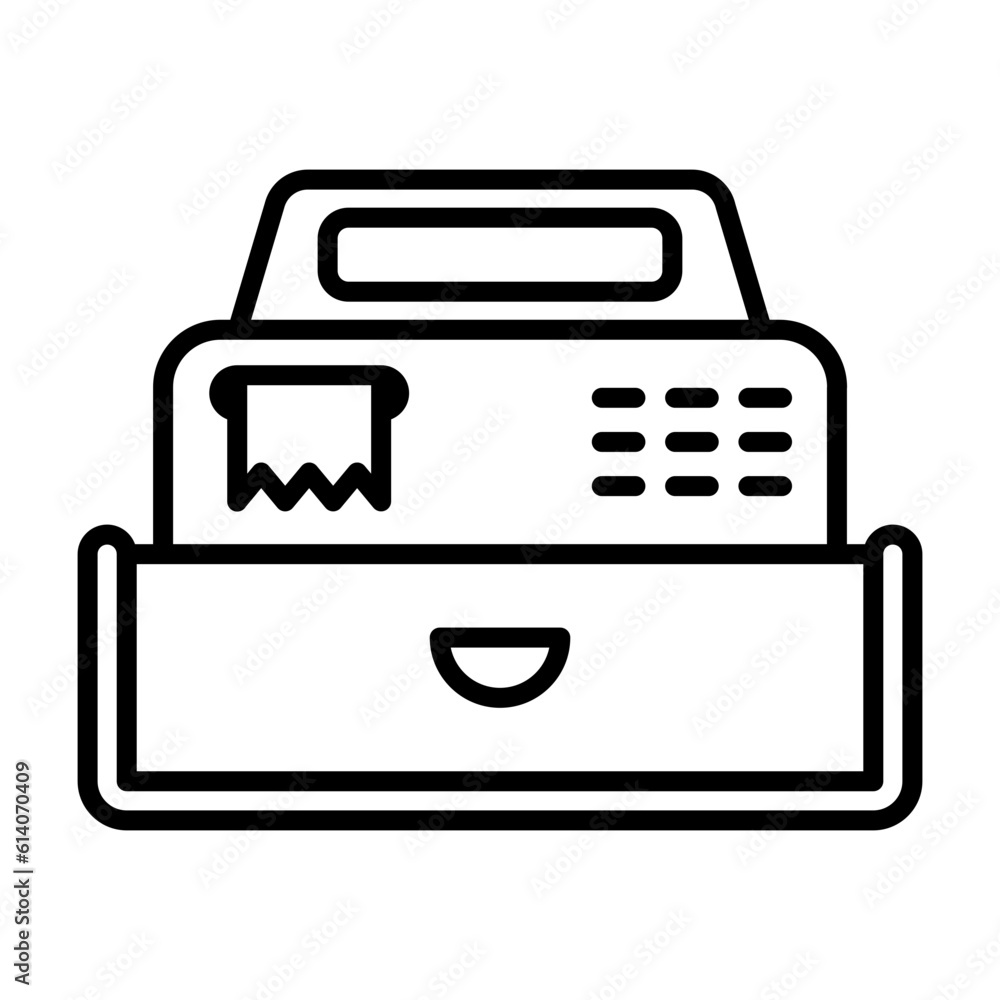 Cash Register Icon Design Vector template Illustration Cash Register Icon Design Vector template Illustration
