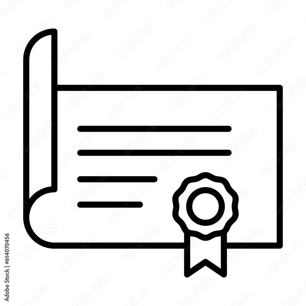 Certificate Icon Design Vector template Illustration Certificate Icon Design Vector template Illustration