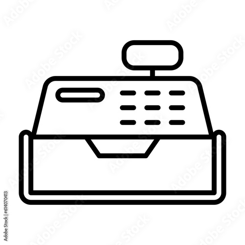 Cash Register Icon Design Vector template Illustration