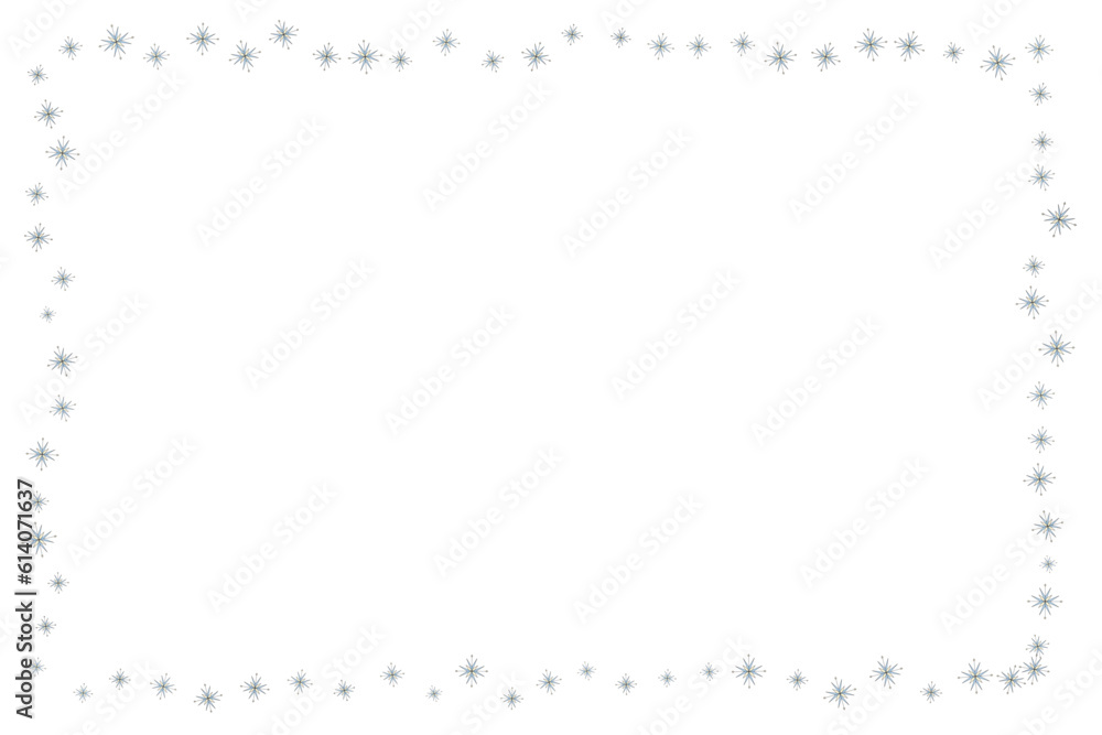 Frame of black snowflakes on white background. Frame of black snowflakes on white background.