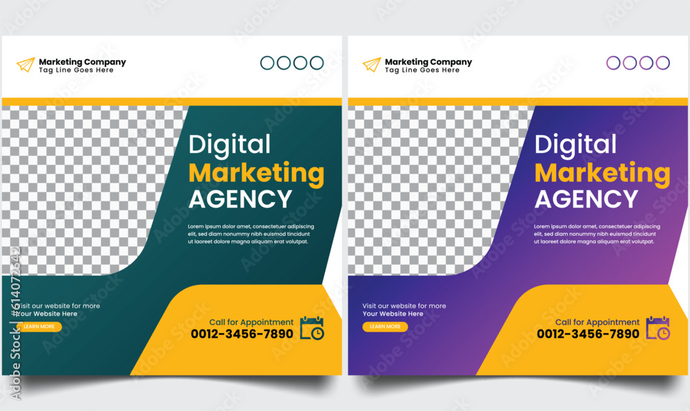 business agency for digital marketing and business sale promo Social media banner template design