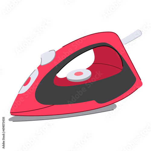 clothes iron laundry cartoon. cloth water, modern house clothes iron laundry sign. isolated symbol vector illustration