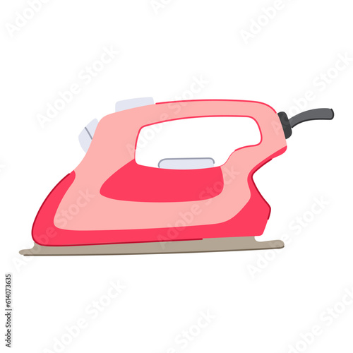 water iron laundry cartoon. modern house, housework domestic water iron laundry sign. isolated symbol vector illustration