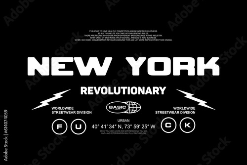 Modern streetwear graphic design t-shirt print design template