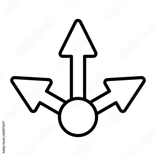 Decision Icon for Choice and Decision-Making