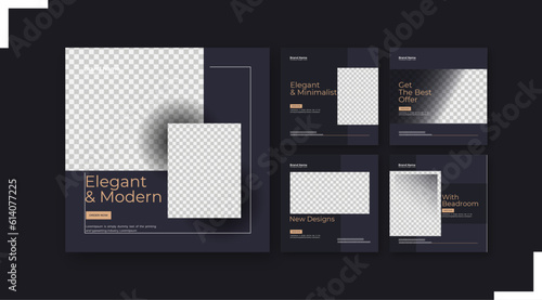 Real estate apartment and house for sale Instagram post template