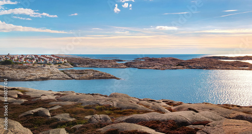 landscape of the coast in baltic sea in island of Smogen in Swed