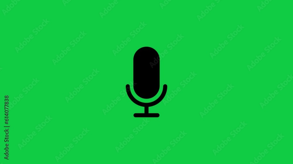 Voice Recording Microphone Animation video green screen overlay.mic ...