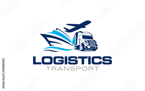 Illustration graphic vector of logistics and delivery services company logo design template