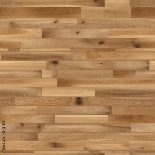 realistic white oak wood flooring, illustration, Generative AI