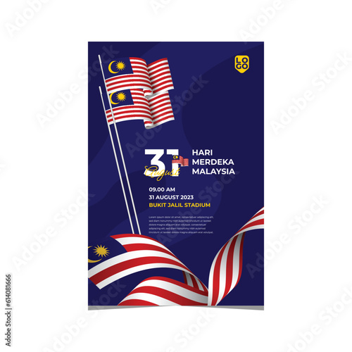 Malaysia independence day design template