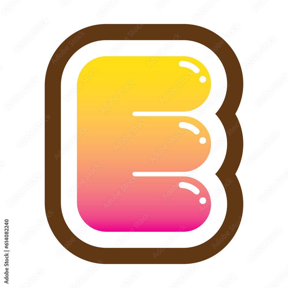 E bubble font text design E bubble font text design