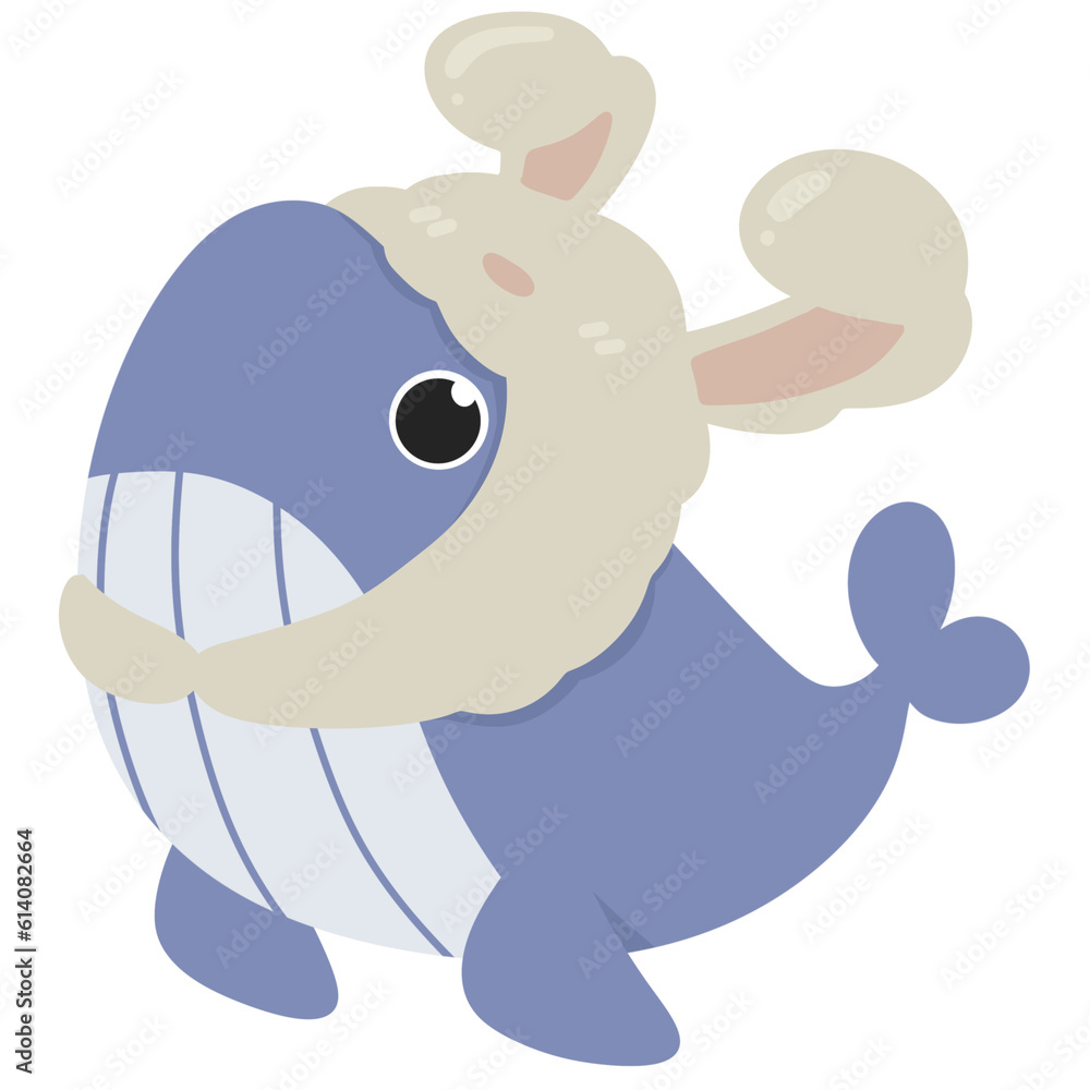Obraz premium whale cute illustration design