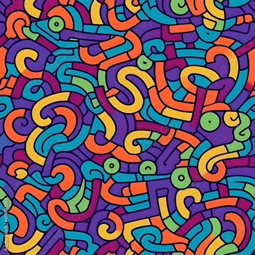seamless pattern with arrows psycadelic pattern --tile ai generative