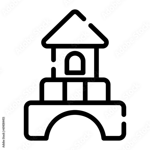 blocks Line Icon