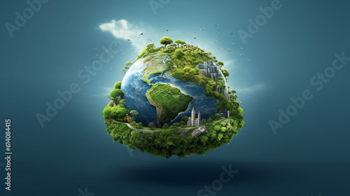 World Environment Day with worldwide collaborative efforts from the community, corporate social responsibility (CSR), and environmental, social, and governance (ESG) initiatives pr Generative AI