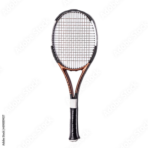 Tennis racket on transparent background. AI