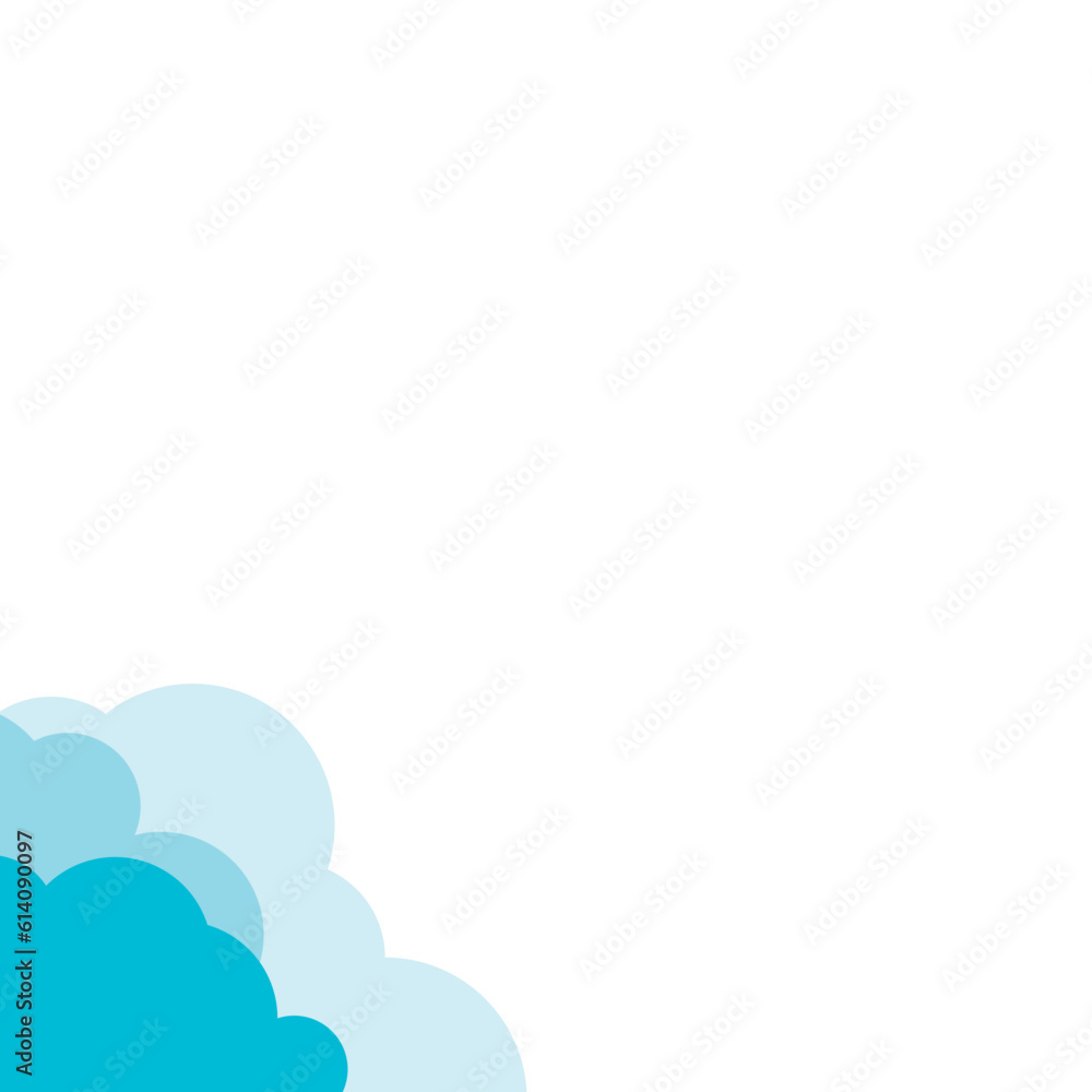 Cloud Corner Vector