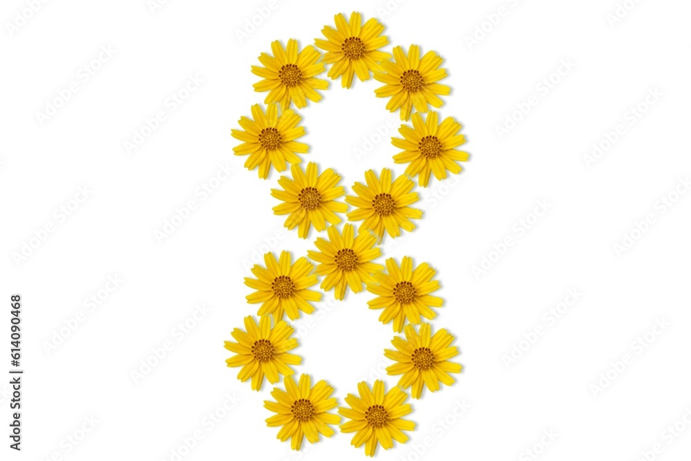 yellow flower letter yellow flower letter