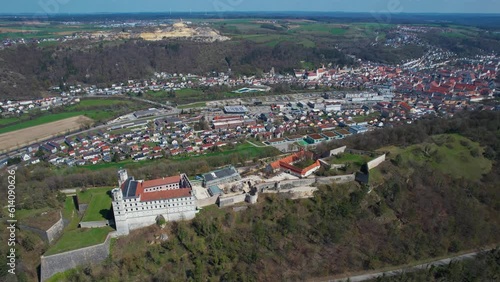 aerial view of the city Eichstätt on a sunny day in early spring. photo