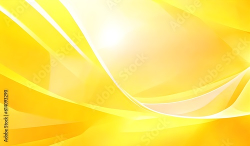 Bright sunny yellow dynamic abstract background. Modern lemon orange color. Yellow Background. AI Generative