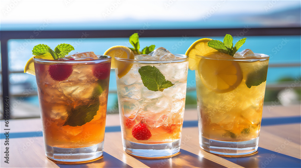 Fototapeta premium Summer Cocktail Drinks.
