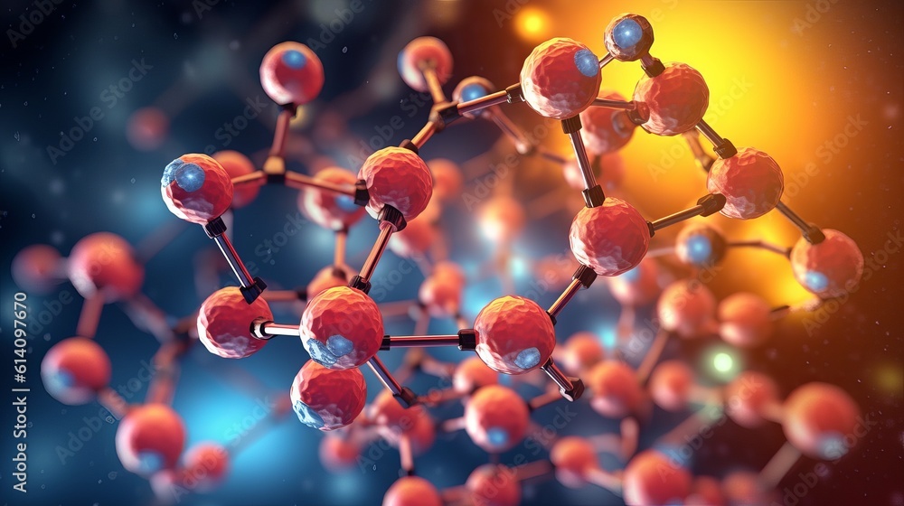 3d render of DNA molecule, 3d illustration of molecule model. Science background wit, Generative AI 3d render of DNA molecule, 3d illustration of molecule model. Science background wit, Generative AI