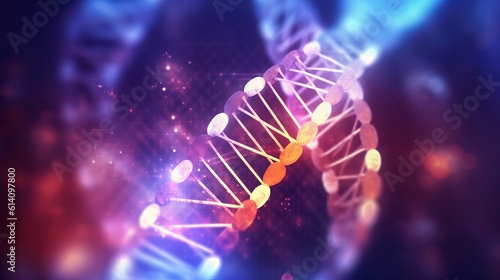Abstract DNA Technology  Futuristic Science Medical Concept
