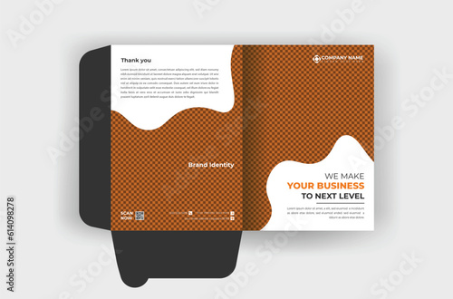 Creative modern and professional minimal colorful file folder design vector template