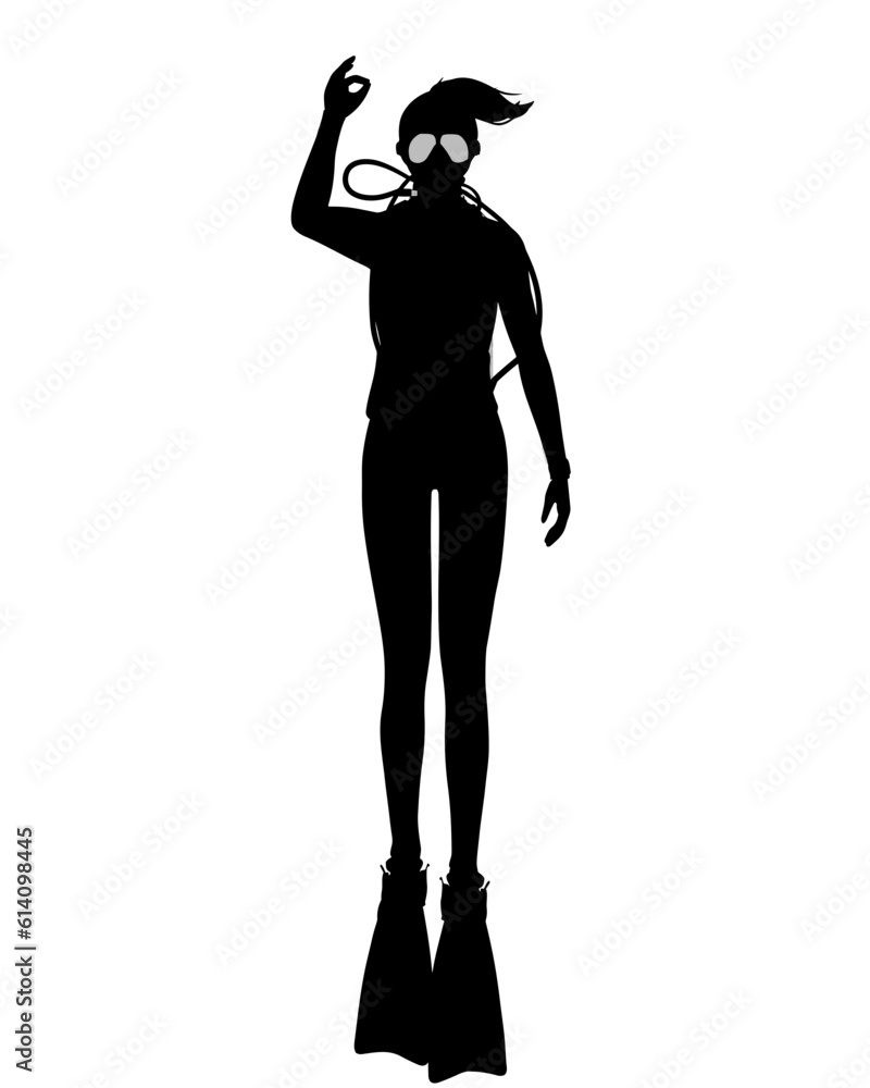 Scuba diver illustration Scuba diver illustration