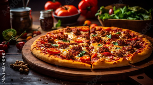 Generative AI. Homemade Pizza