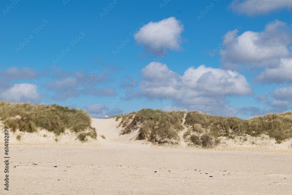 Blåvand beach with blue sky Blåvand beach with blue sky