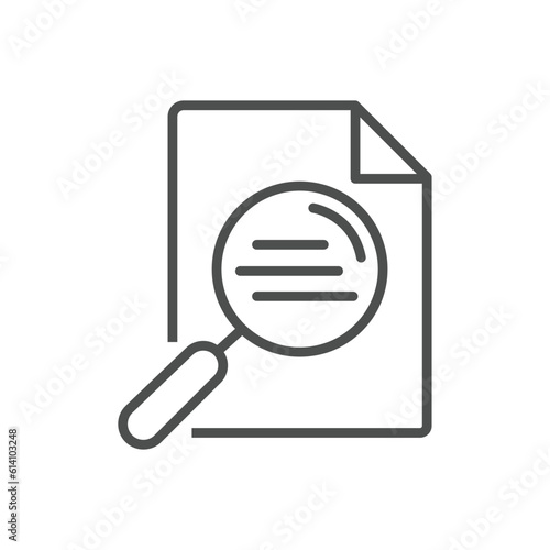 Important information. Document. Vector icon.