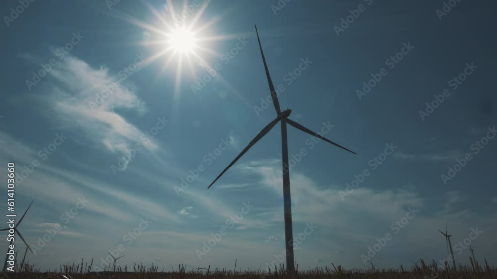 This stock video shows the operation of a wind turbine. This video will decorate your projects related to eco-friendly electric power generation, ecology, wind power plants. This stock video shows the operation of a wind turbine. This video will decorate your projects related to eco-friendly electric power generation, ecology, wind power plants.