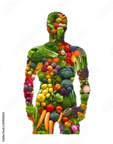 Vegetable Man Body Shape