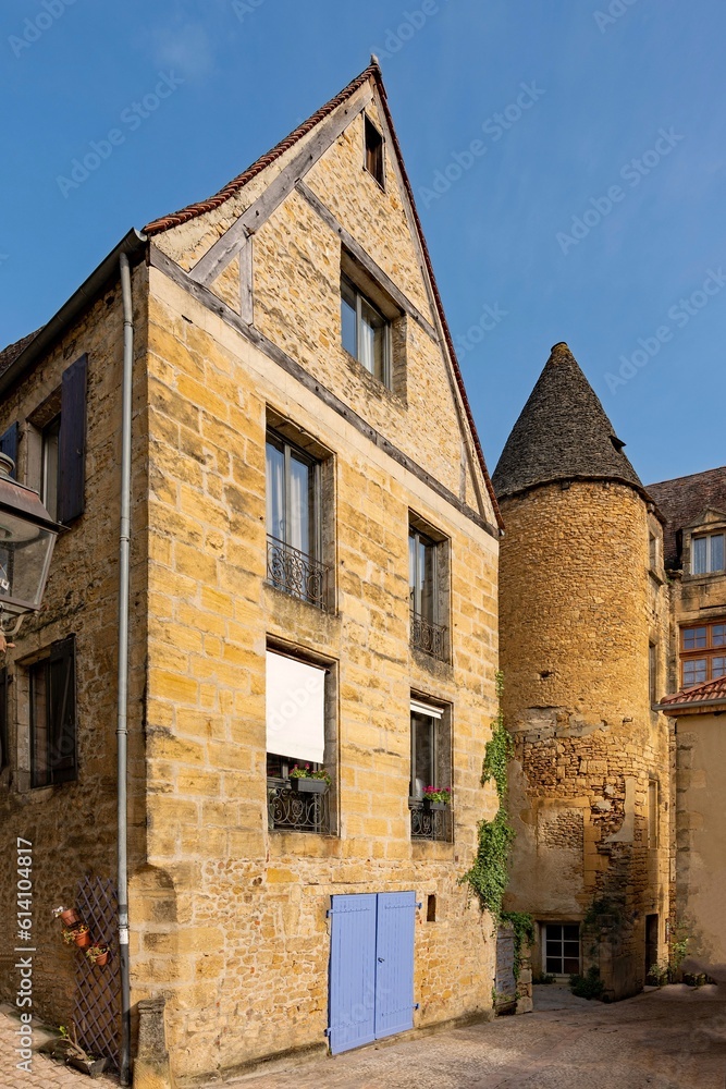 Altstadt von Sarlat-la-Canéda in Nouvelle-Aquitaine in Frankreich