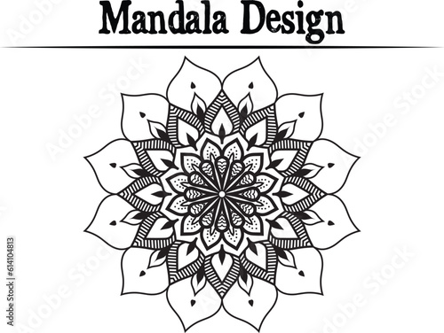 Floral Luxury ornamental mandala design background in gold color