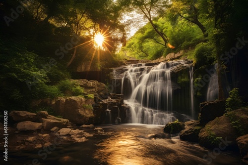 waterfall in the forest © AYAKA
