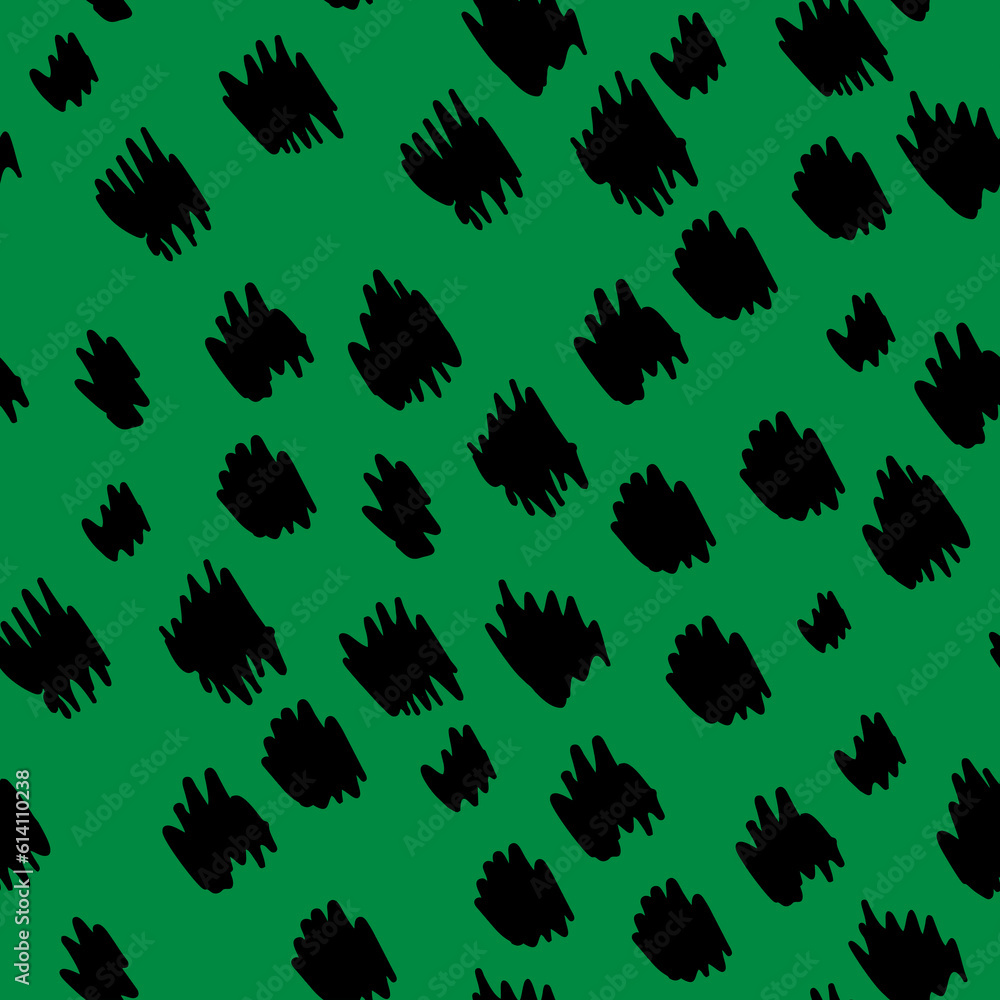 Obraz premium Modern minimal abstract brush shapes pattern. Collage contemporary print. Fashionable template for design.