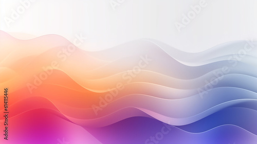 Waves gradient color change, red blue white change of colors AI-Generated background banner for presentations with copy space