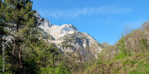 Carrara Marmor Abbaugebiet am Berg in Italien