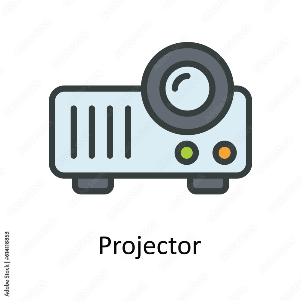 Projector Vector Fill outline Icon Design illustration. Network and communication Symbol on White background EPS 10 File
Projector Vector Fill outline Icon Design illustration. Network and communication Symbol on White background EPS 10 File